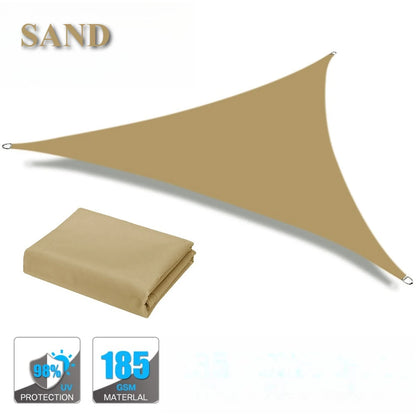 Voile d'Ombrage Triangulaire Imperméable Oxford – Anti-UV 98% | Terrasse, Jardin, Pergola
