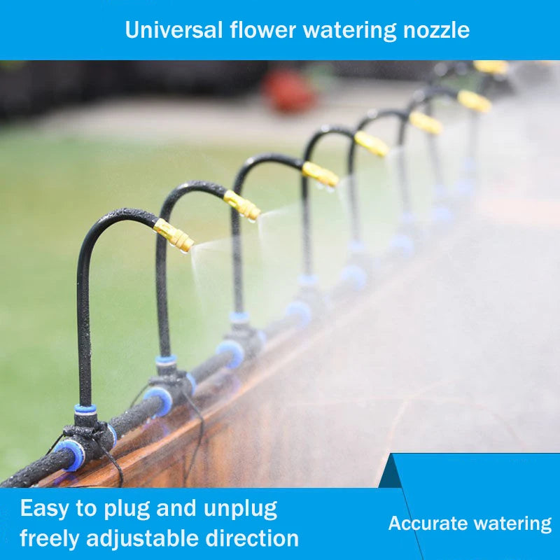 Kit d'Irrigation Automatique 5-20M - Arroseur Rotatif Buse Cuivre Jardin Balcon