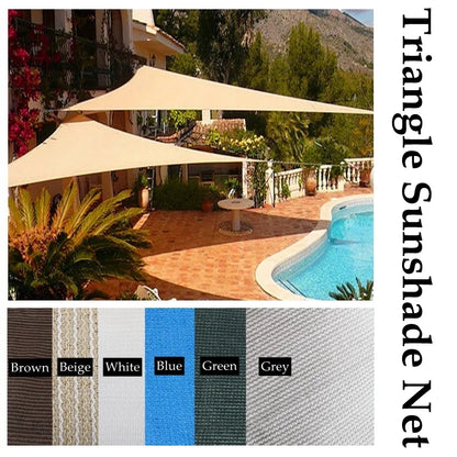 Voile d’ombrage triangulaire en HDPE – Ombrage 90-95%, Anti-UV | Terrasse, Jardin, Piscine