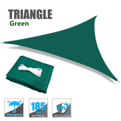 Voile d'Ombrage Triangulaire Imperméable Oxford – Anti-UV 98% | Terrasse, Jardin, Pergola