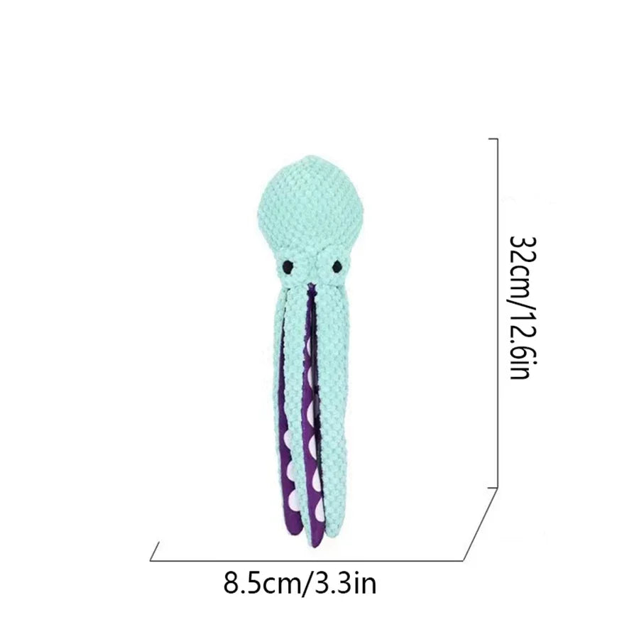 Peluche Pieuvre Sonore pour Chien – Anti-Destruction | Petit & Grand Chien