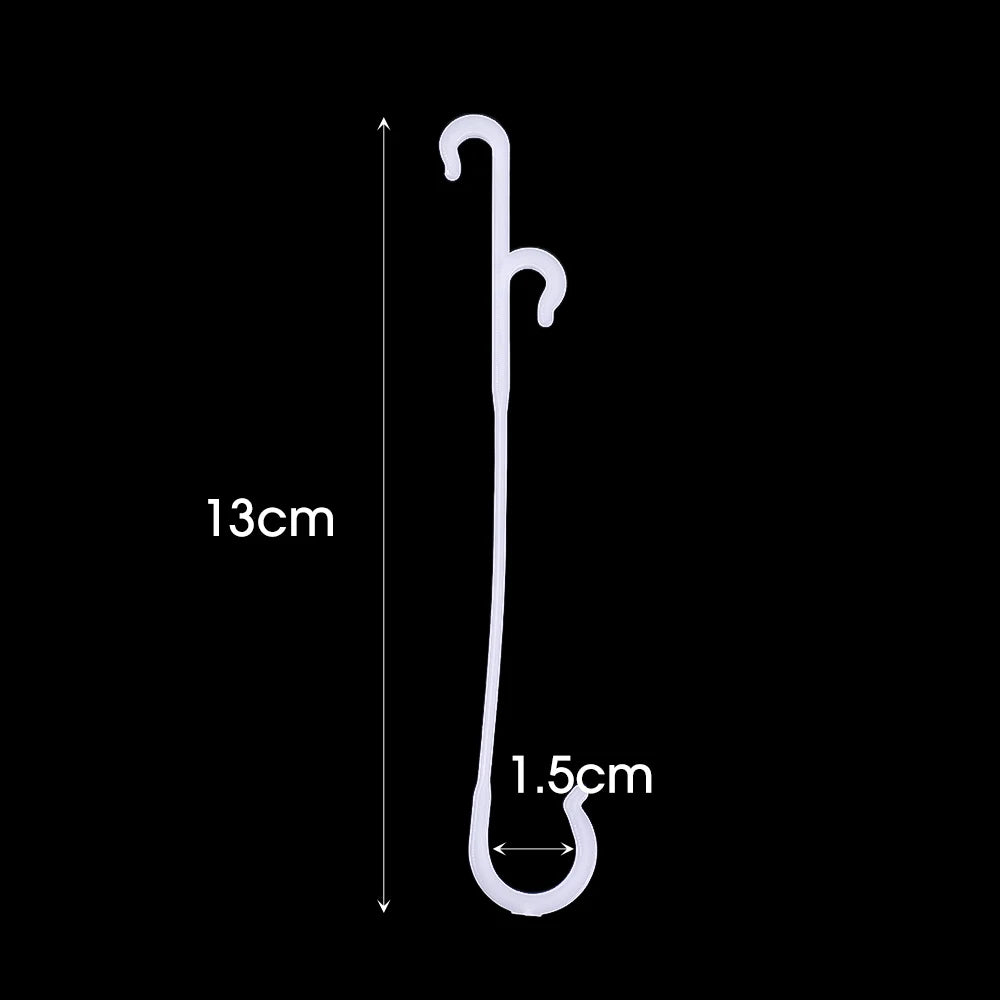 Crochets en J pour Plantes et Tomates – Attaches Réutilisables pour Treillage et Tuteurage (9,5 à 16 cm)