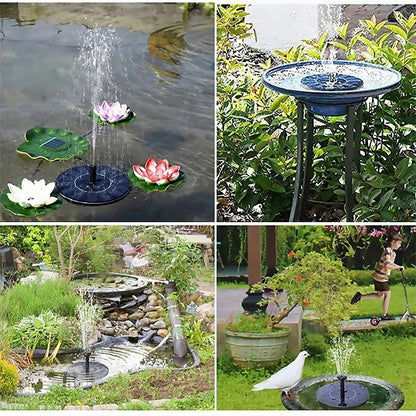 Fontaine Solaire Flottante 13/16/18cm – Pompe pour Bassin, Bain d'Oiseaux & Jardin