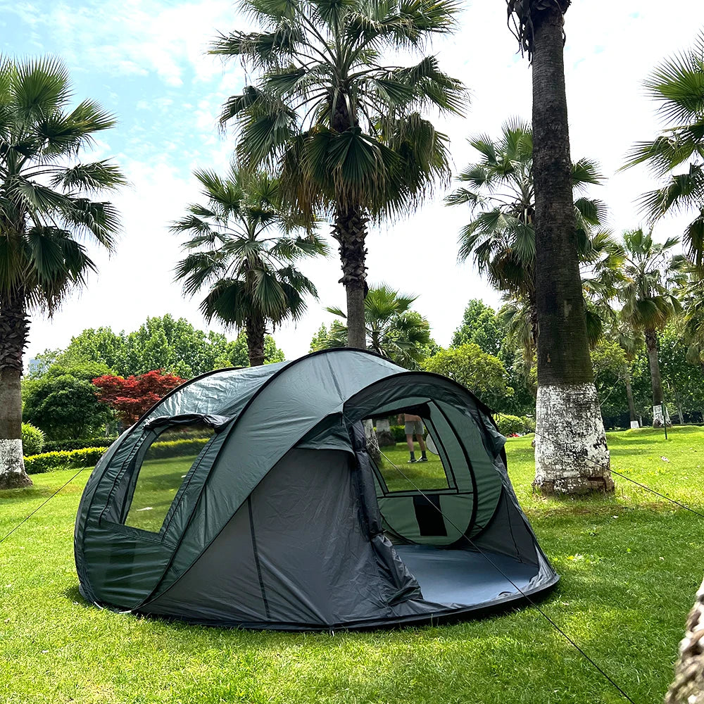 Camping en tente automatique pop-up 5-8 personnes - Ouverture instantanée 280x210cm