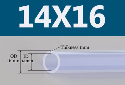 Tuyau Silicone Alimentaire Transparent | Flexible Non Toxique 2 à 18mm - 1m ou 5m