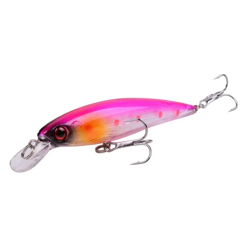 Leurre Pêche Minnow Laser 11cm 13g Poisson Nageur Crankbait Carnassier Brochet Perche Wobbler