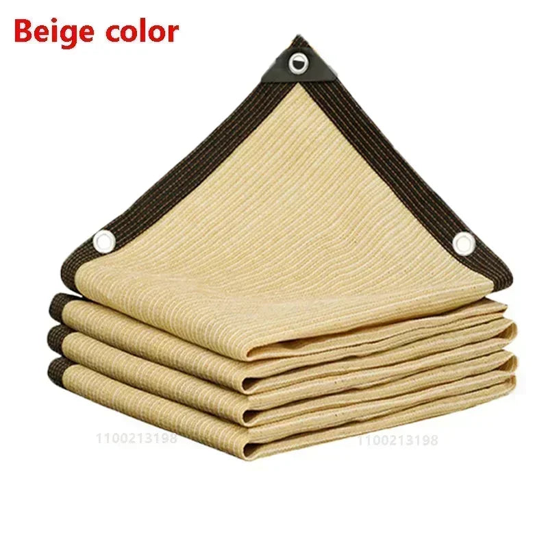 Toile d'Ombrage HDPE 90% - Protection UV Jardin Pergola Piscine - Noir - Tailles Multiples