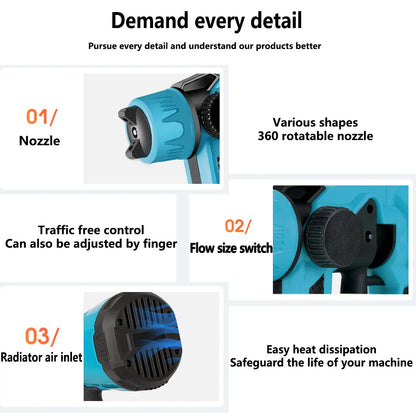 Pistolet Pulvérisateur Électrique Sans Fil 800ml