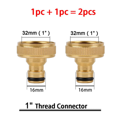 Raccords Rapides en Laiton pour Tuyau de Jardin – Filetage BSP 1/2" & 3/4" – Lot de 2 (22 Modèles)