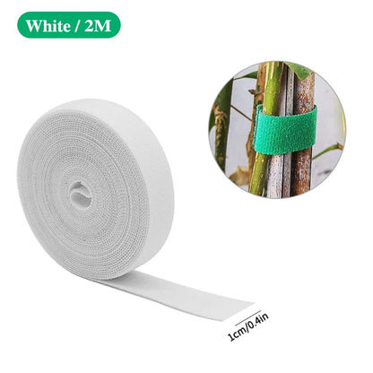 Attaches de jardin en nylon auto-agrippantes – Douces & Réutilisables | 2M à 40M, 7 couleurs