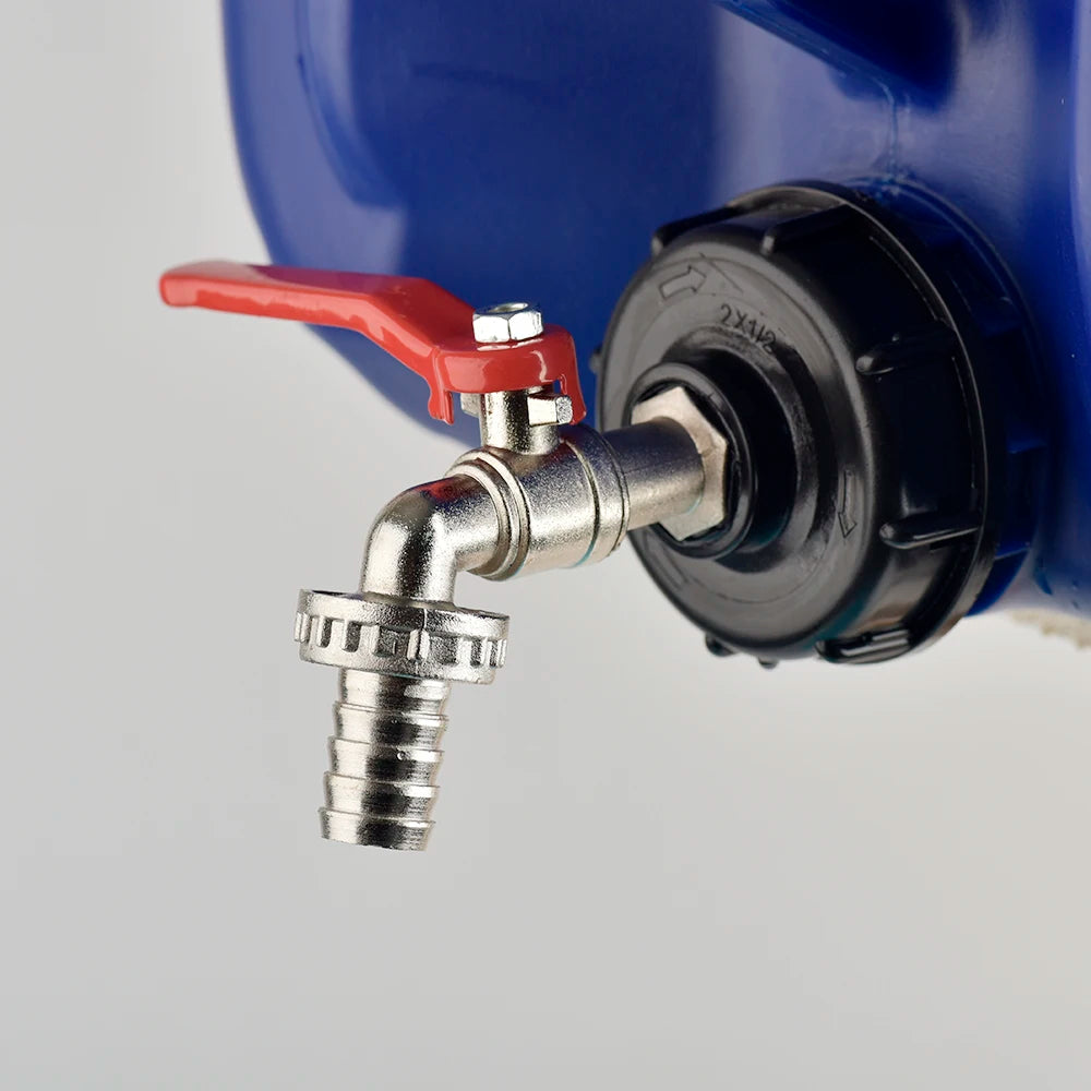Adaptateur Robinet Cuve IBC S60×6 – Raccord Rapide 16mm Laiton/Alliage | Jardin & Maison