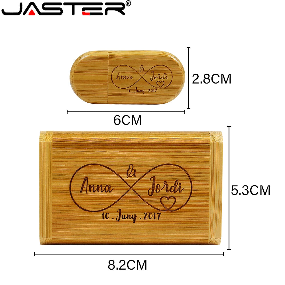 Clé USB en Bois JASTER – 4Go à 128Go | Cadeau Original Personnalisable