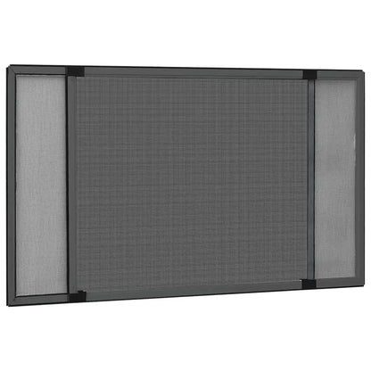 Moustiquaire Extensible pour Fenêtre vidaXL – Cadre Aluminium, (75-143)x50 cm, Sans Perçage