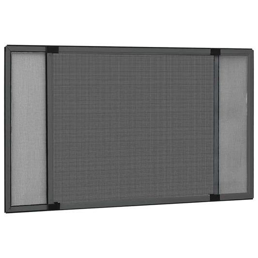 Moustiquaire Extensible pour Fenêtre vidaXL – Cadre Aluminium, (75-143)x50 cm, Sans Perçage