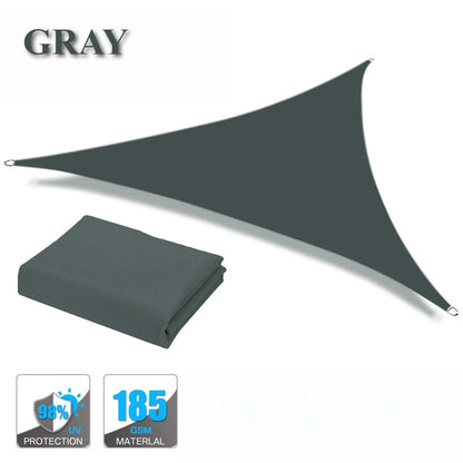 Voile d'Ombrage Triangulaire Imperméable Oxford – Anti-UV 98% | Terrasse, Jardin, Pergola