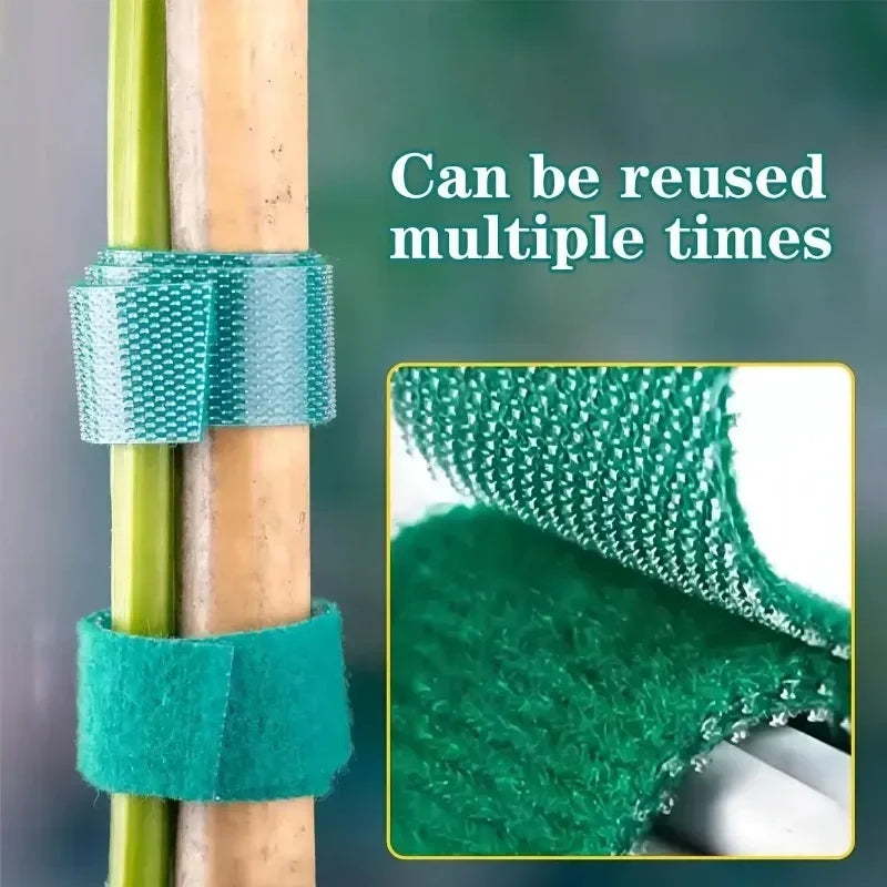 Attaches de jardin en nylon auto-agrippantes – Douces & Réutilisables | 2M à 40M, 7 couleurs