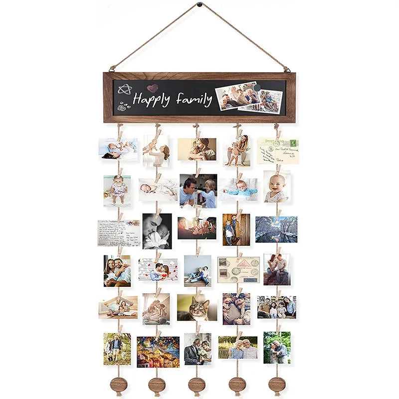 Pinces Murales en Bois pour Photos