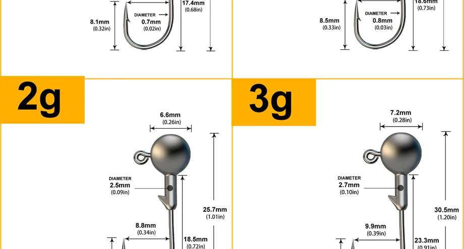 Tête Plombée Hameçon Pêche Jig Head 1g-28g Leurre Souple Carnassier Brochet Perche