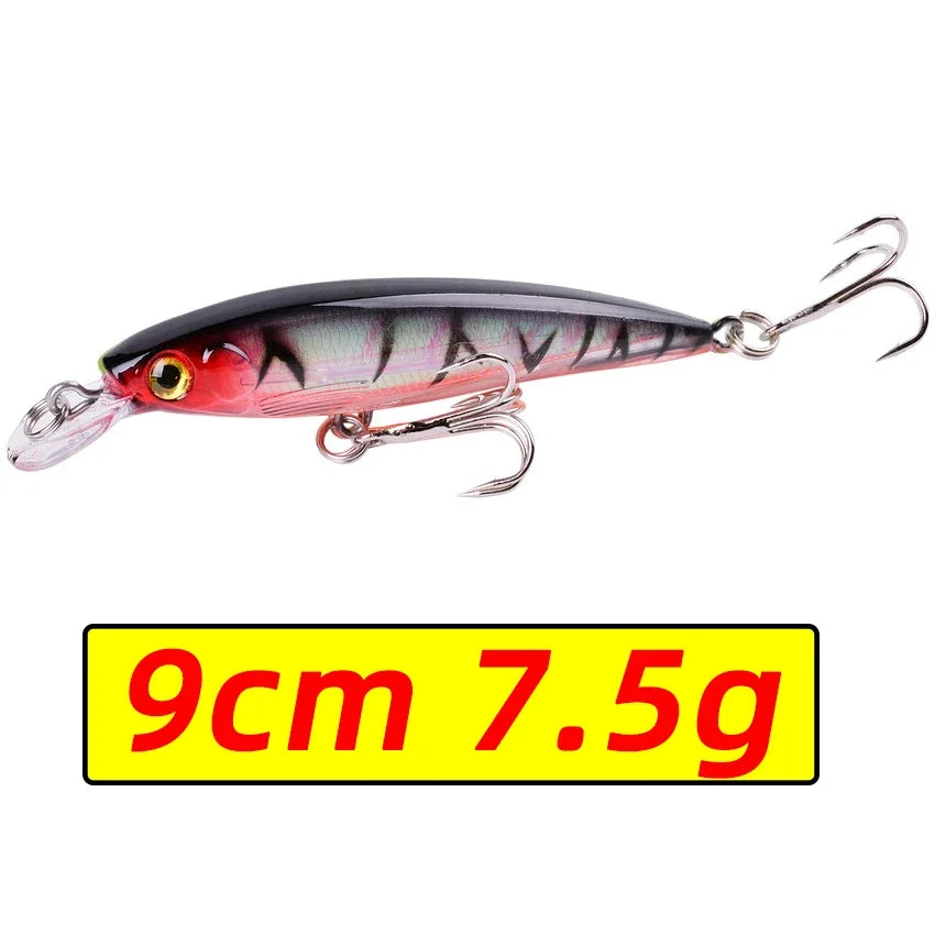 Leurre Pêche Minnow Laser 11cm 13g Poisson Nageur Crankbait Carnassier Brochet Perche Wobbler