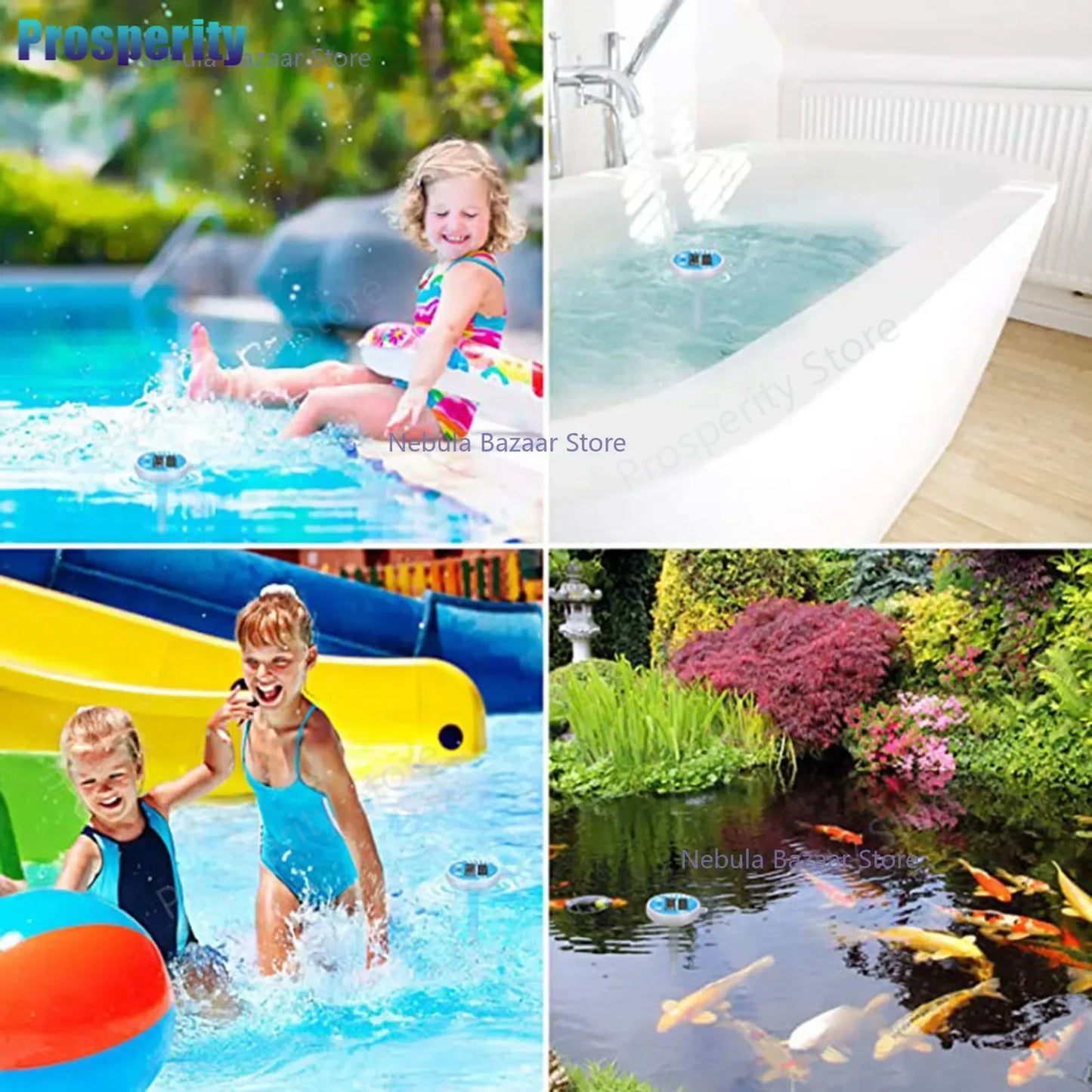 Thermomètre Piscine Solaire Flottant – Écran LCD, Étanche, -20°C à +50°C | Expédié d'Europe