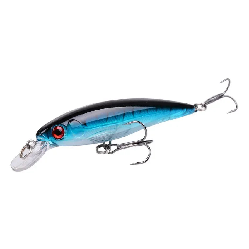 Leurre Pêche Minnow Laser 11cm 13g Poisson Nageur Crankbait Carnassier Brochet Perche Wobbler