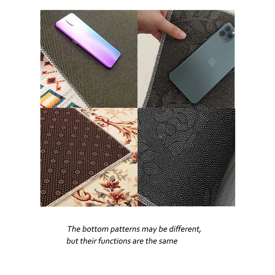 Tapis Géométrique Nordique - Décoration Salon Chambre Antidérapant Lavable