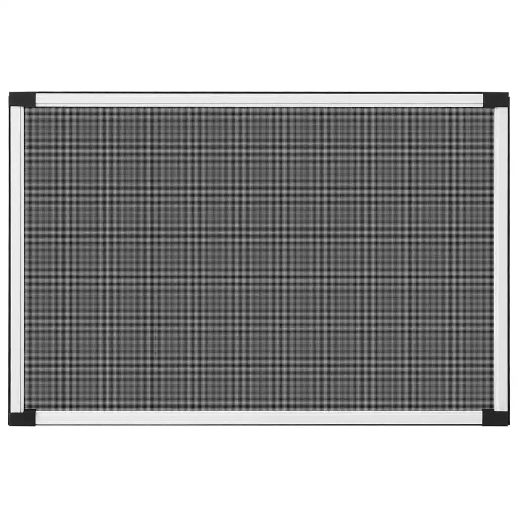 Moustiquaire Extensible pour Fenêtre vidaXL – Cadre Aluminium, (75-143)x50 cm, Sans Perçage