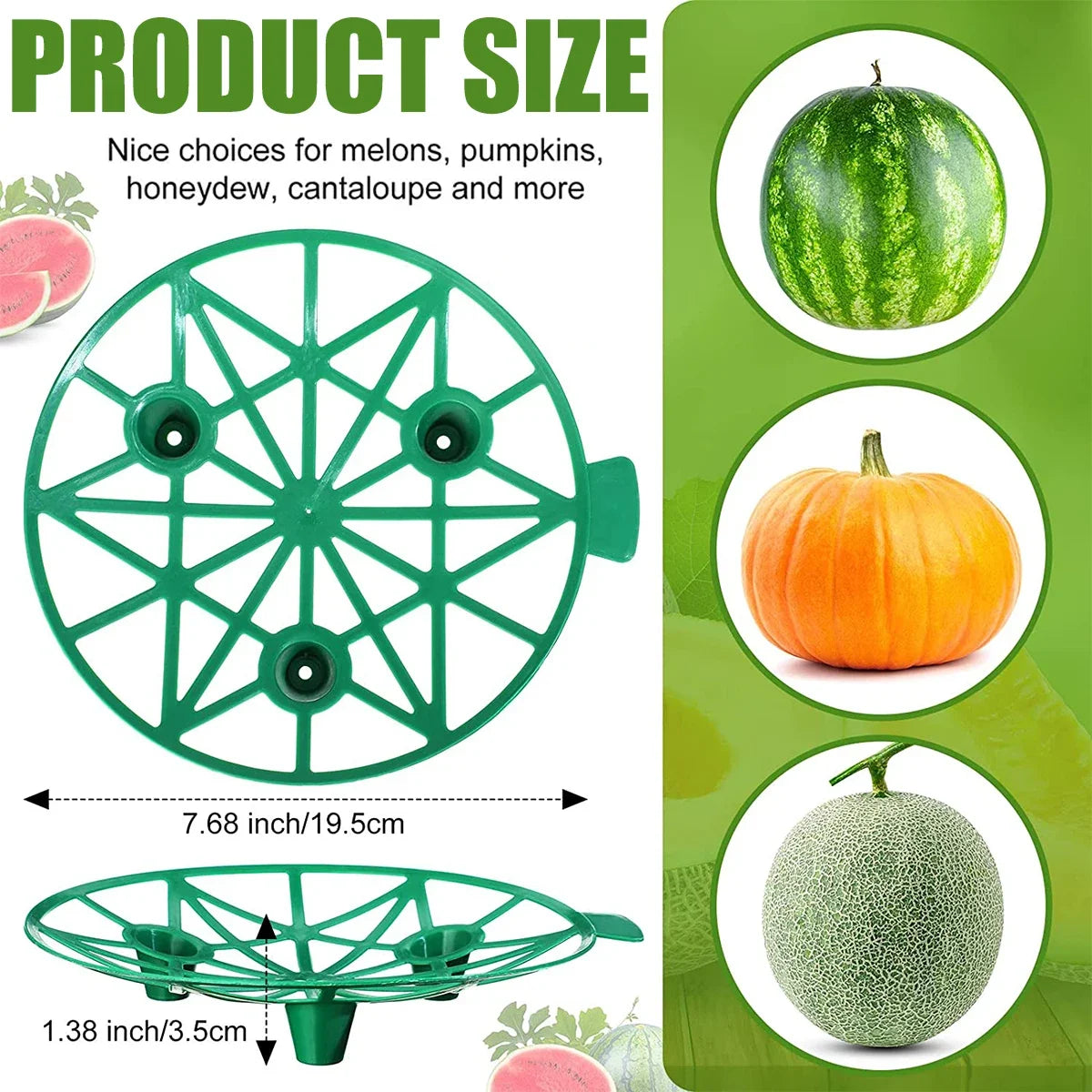 Support Fruits Jardin – Plateau Protège-Melon & Fraise (Lot de 10)