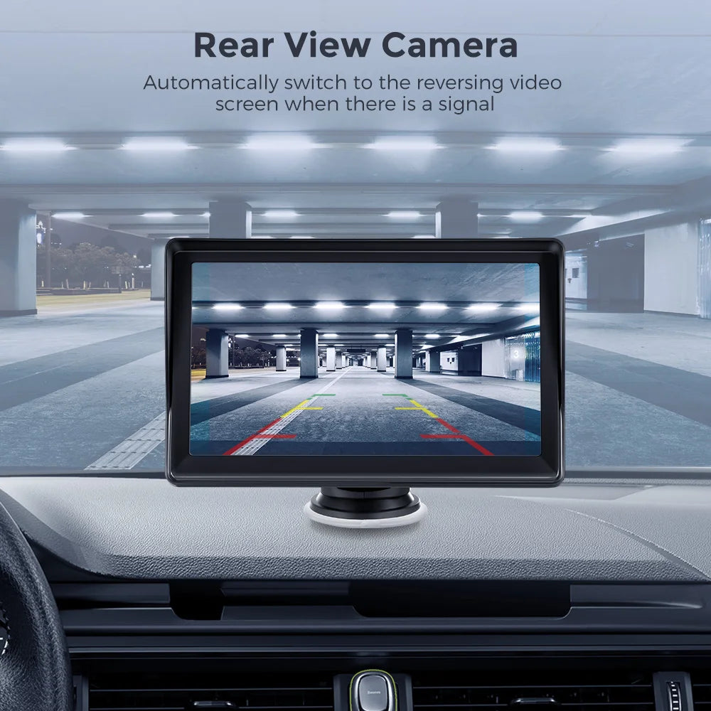 Autoradio Portable 7" Tactile CarPlay Android Auto - Bluetooth FM - Gearelec