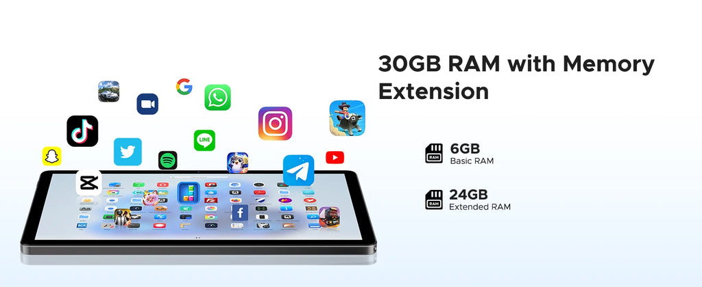 Tablette DOOGEE U11 Pro 11" Android 16 - 30GB RAM (6+24) + 256GB - Écran 90Hz - 8580mAh