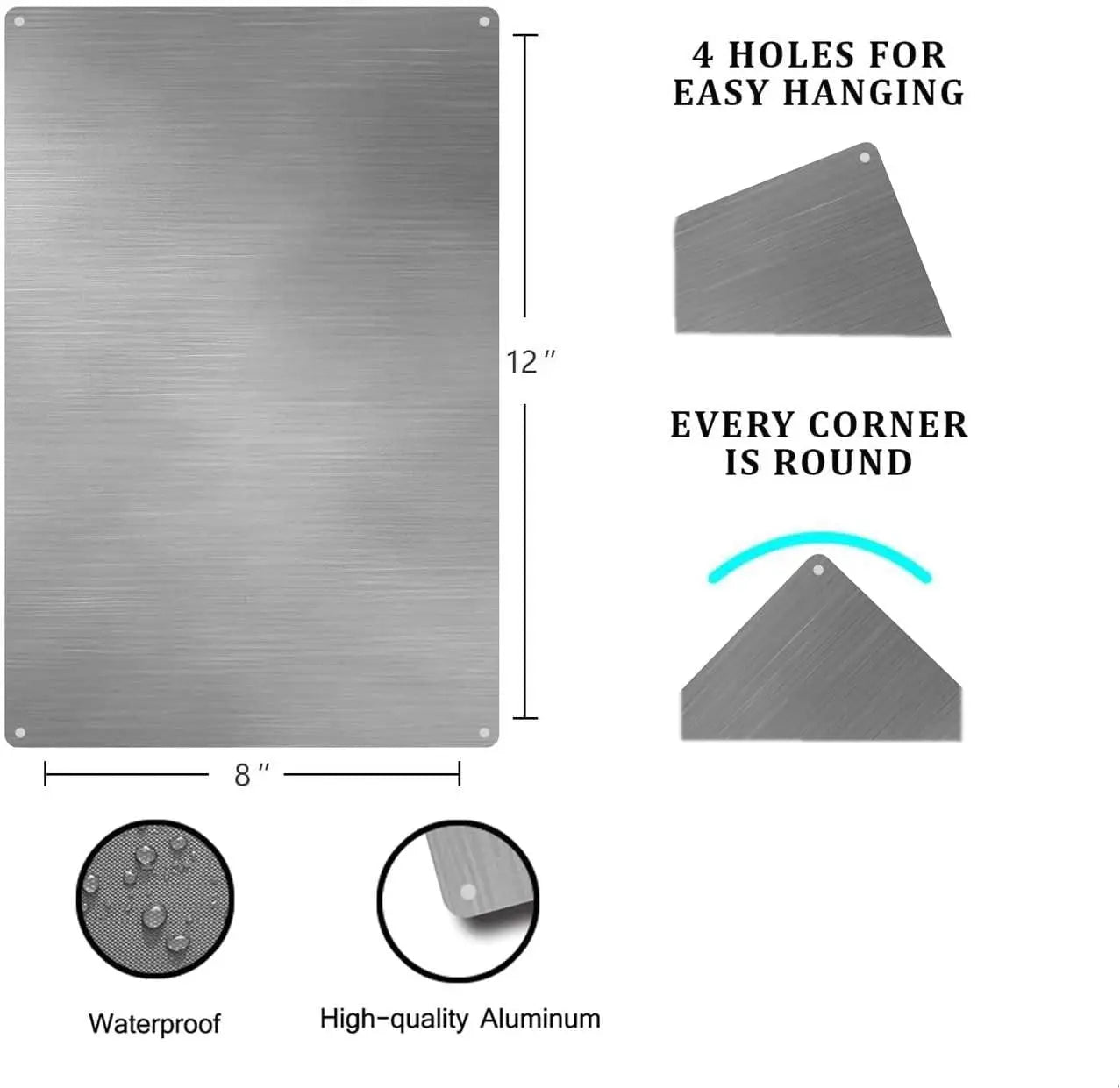Panneau Interdit d'Uriner en Aluminium – Décoration Murale Rétro, Extérieur & Jardin