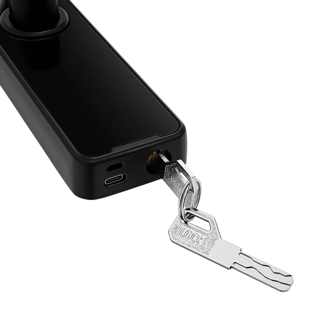 Serrure Intelligente Connectée Tuya – Empreinte, Code, Carte, Clé, App – Aluminium Noir