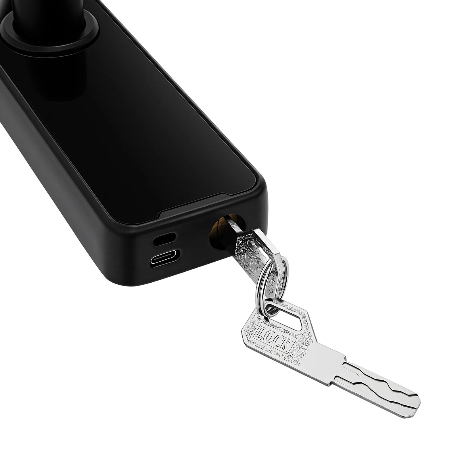 Serrure Intelligente Connectée Tuya – Empreinte, Code, Carte, Clé, App – Aluminium Noir