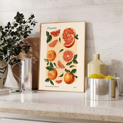 Affiche Capri Citrons La Dolce Vita