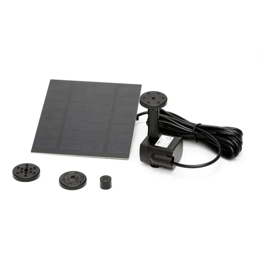 Kit Pompe Fontaine Solaire 1.4W – 11cm, Bassin, Bain d'Oiseaux & Jardin