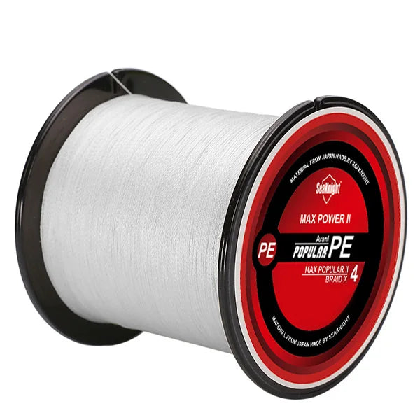 Tresse Pêche SeaKnight TriPoseidon 4 Brins 300m PE 8-60LB Multifilament Carpe Carnassier
