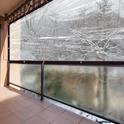 Bâche transparente imperméable en PE renforcé – Anti-UV, Bords renforcés | Terrasse, Jardin, Camping