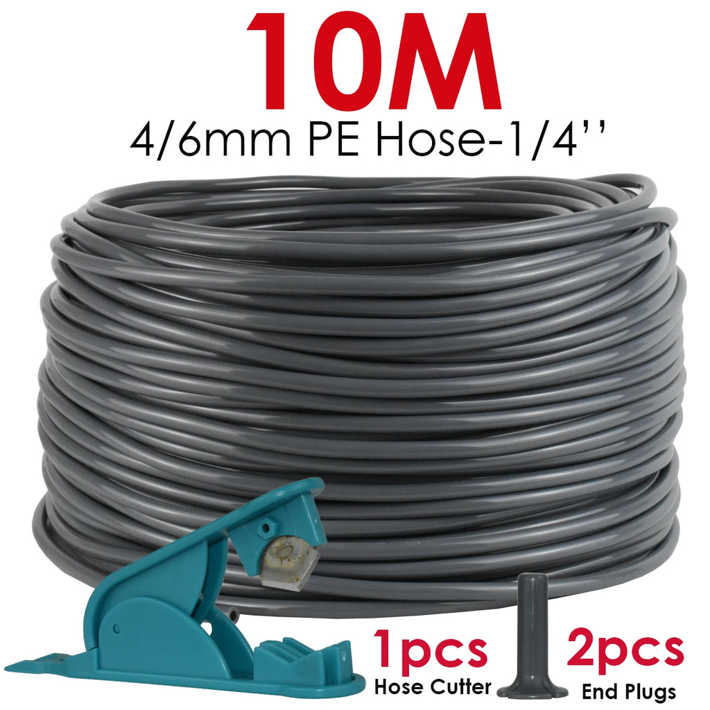 Kit d'Irrigation Jardin 5-30M - Pompe 60W Timer Buse Cuivre 360° Arrosage Automatique Serre