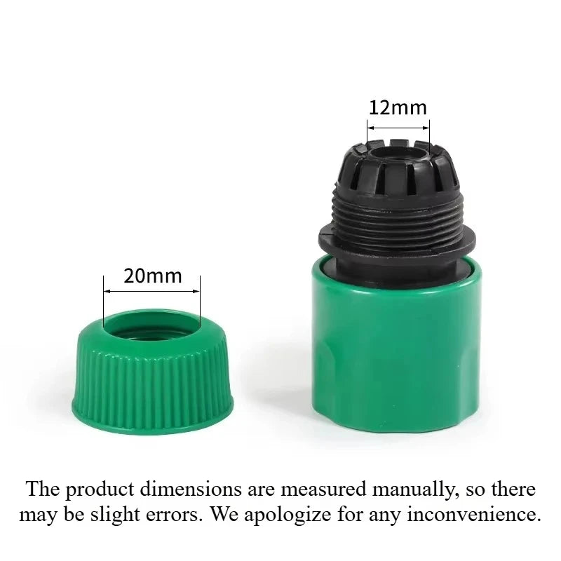 Raccord Rapide Universel ABS Double Mâle 1/2" – Connecteur Tuyau Arrosage Étanche