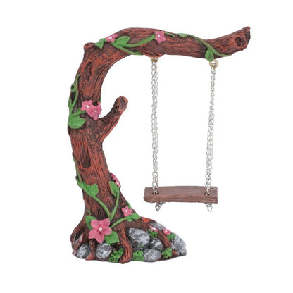 Balançoire Miniature Fée en Résine – Décoration Jardin Féerique, Maison de Poupée & Micro-Paysage (3 Styles)