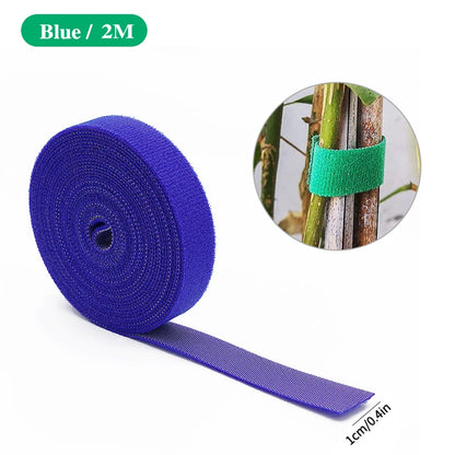 Attaches de jardin en nylon auto-agrippantes – Douces & Réutilisables | 2M à 40M, 7 couleurs