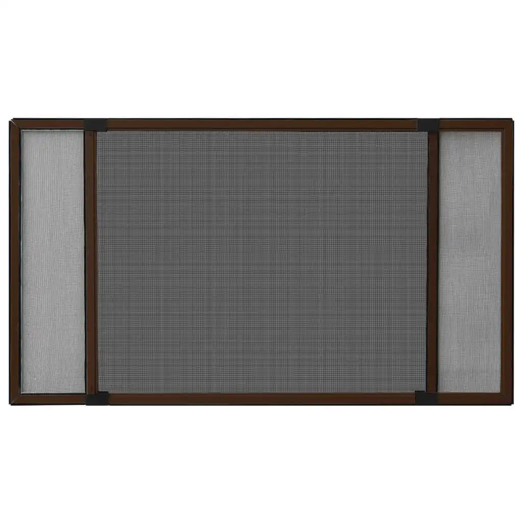 Moustiquaire Extensible pour Fenêtre vidaXL – Cadre Aluminium, (75-143)x50 cm, Sans Perçage