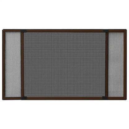 Moustiquaire Extensible pour Fenêtre vidaXL – Cadre Aluminium, (75-143)x50 cm, Sans Perçage