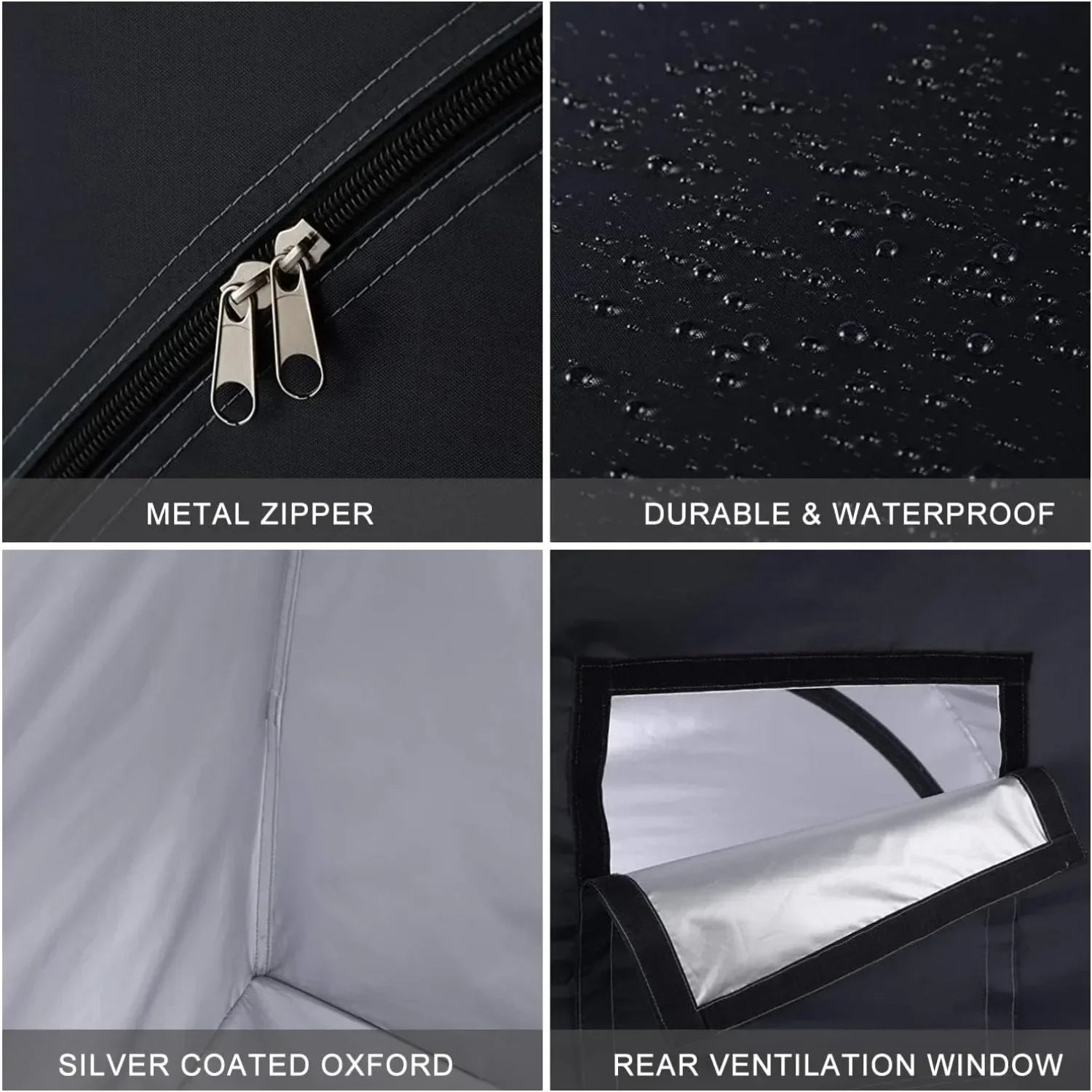 Abri Vélos Imperméable 1-4 Bikes - Garage Portable Pliable 198x81x163cm