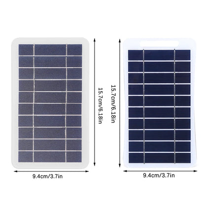 Panneau Solaire Portable USB 2W/5W - Chargeur Étanche Randonnée & Camping