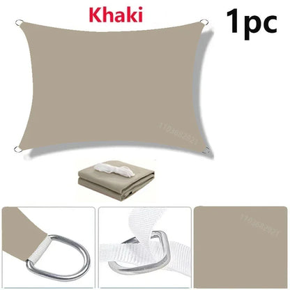 Voile d'Ombrage Rectangulaire Imperméable Oxford 300D – Protection UV 85-98% – Terrasse, Jardin, Piscine, Balcon, Carport – 20 Couleurs & 12 Tailles