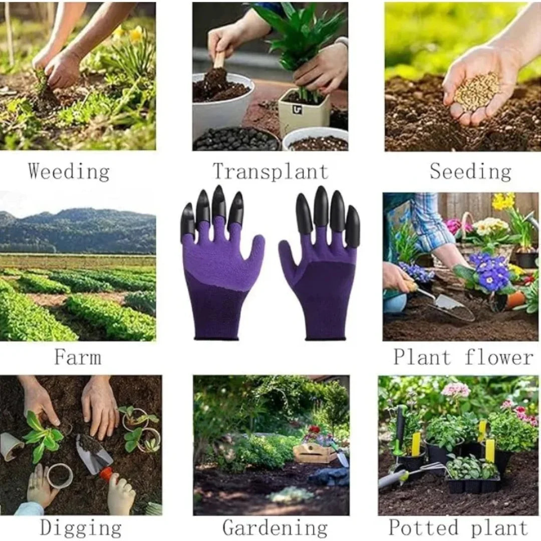 Gants de Jardinage avec Griffes – Anti-Glissement, Respirants, Imperméables – Homme & Femme
