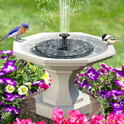 Fontaine Solaire Flottante 13/16/18cm – Pompe pour Bassin, Bain d'Oiseaux & Jardin