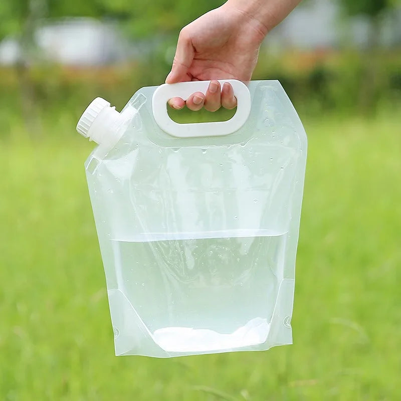 Sac de Stockage d'Eau Pliable avec Robinet – Camping & Randonnée (3L / 5L / 8L)