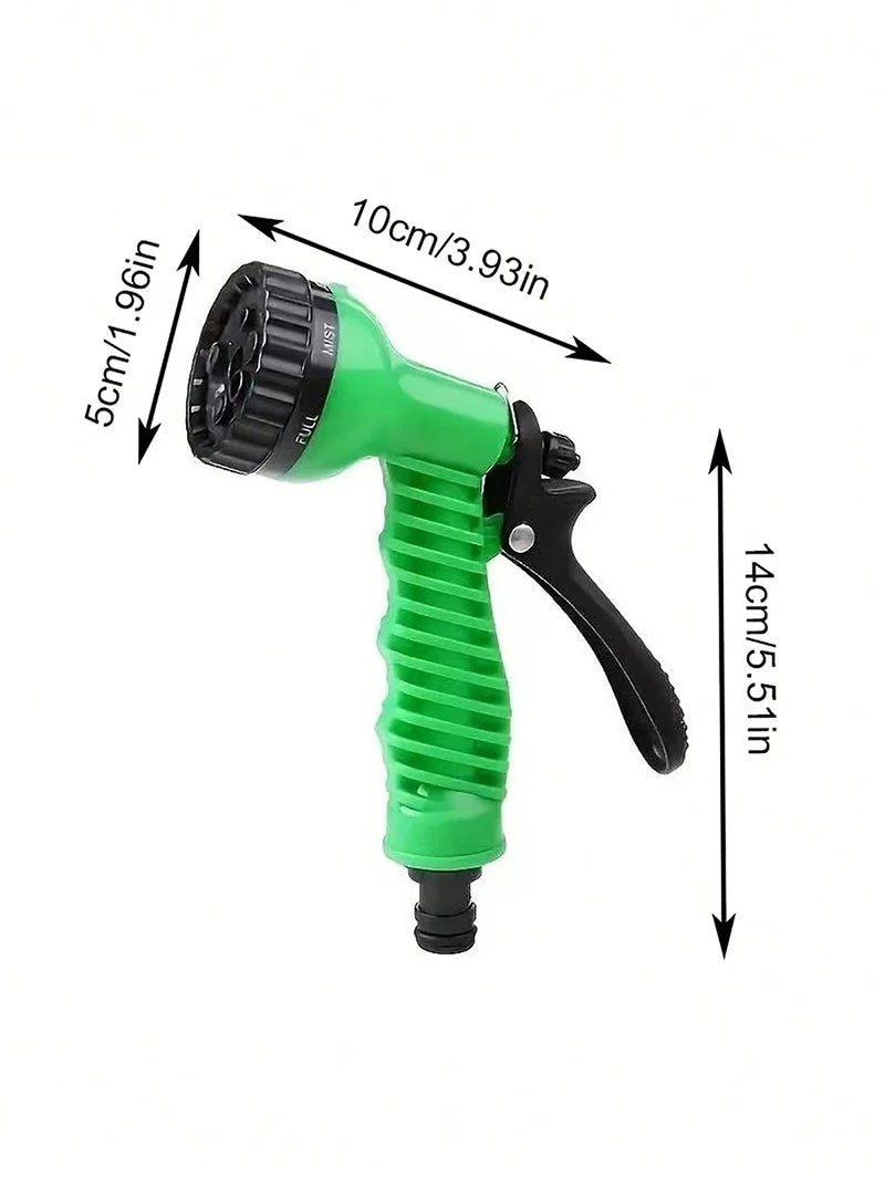 Tuyau d'Arrosage Extensible avec Pistolet Haute Pression 7 Modes